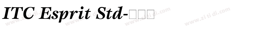 ITC Esprit Std字体转换